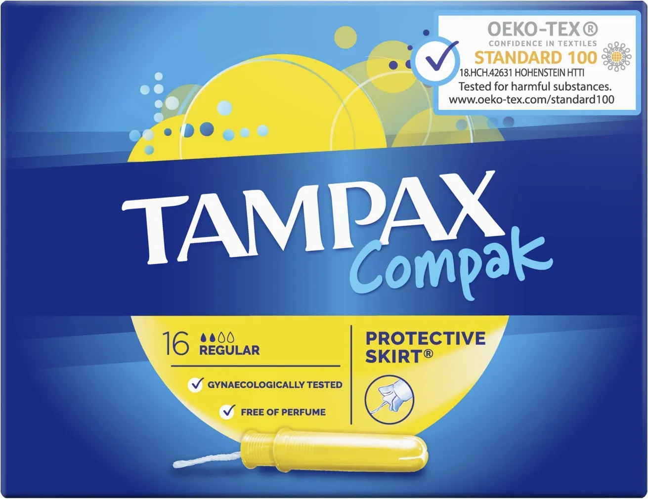 TAMPOONID TAMPAX COMPAK REGULAR 16TK PAKIS