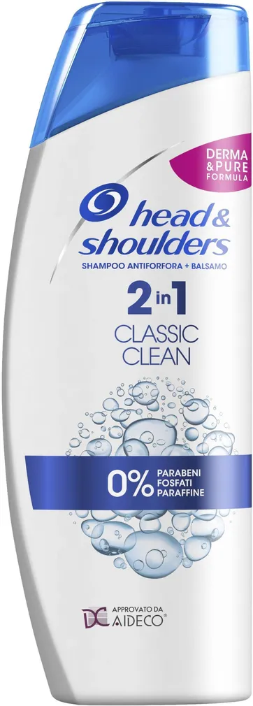 ŠAMPOON HEAD&SHOULDERS 2IN1 CLASSIC CLEAN 360ML