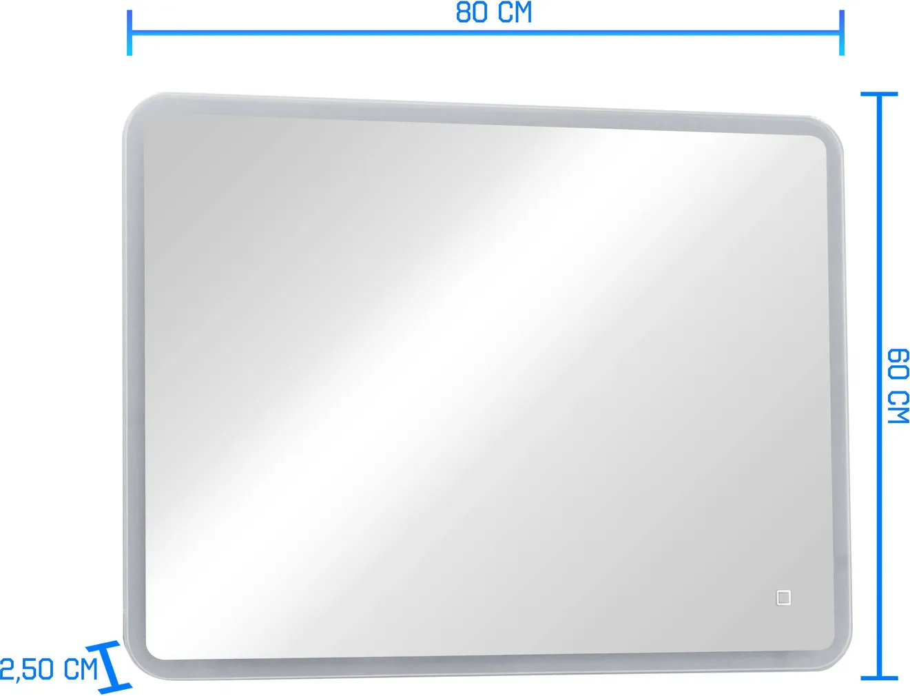 PEEGEL KONTINENT DEMURE LED VALGUSTUSEGA 80X60CM
