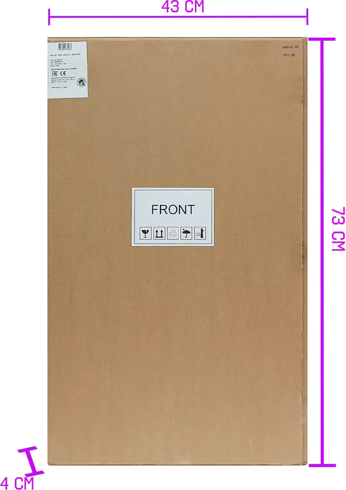 PEEGEL KONTINENT MINI LED VALGUSTUSEGA 40X70CM