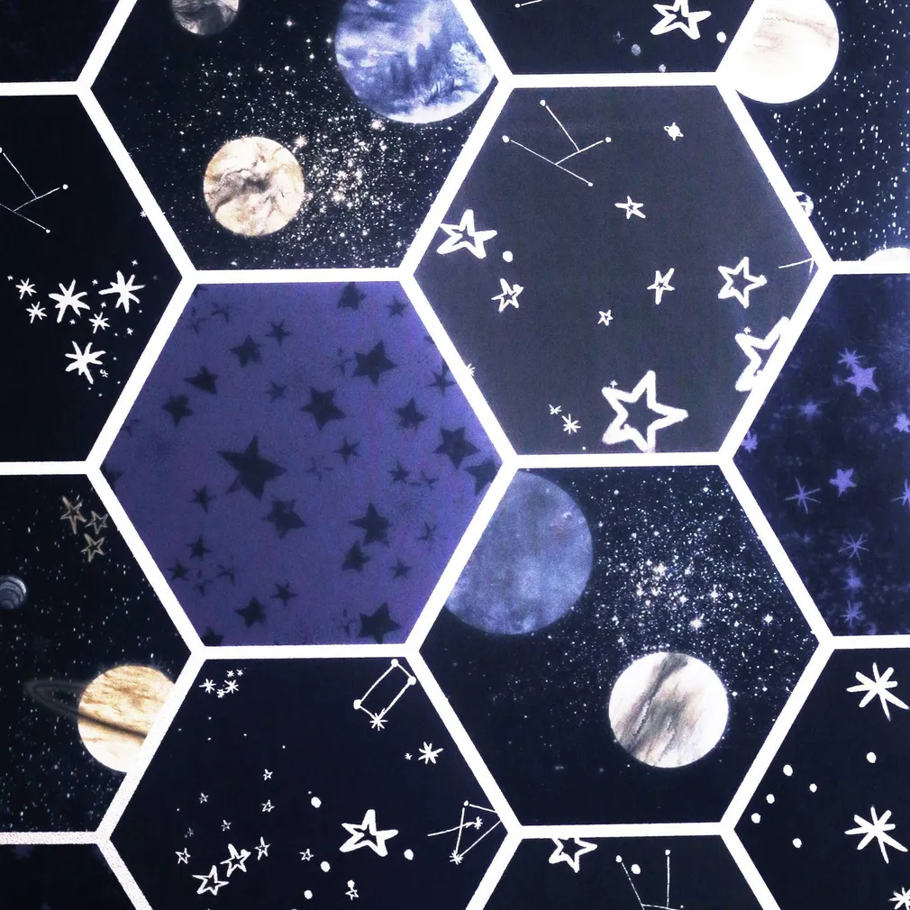 TAPEET ARTHOUSE SPACE HEX MULTI PIMEDAS HELENDAV