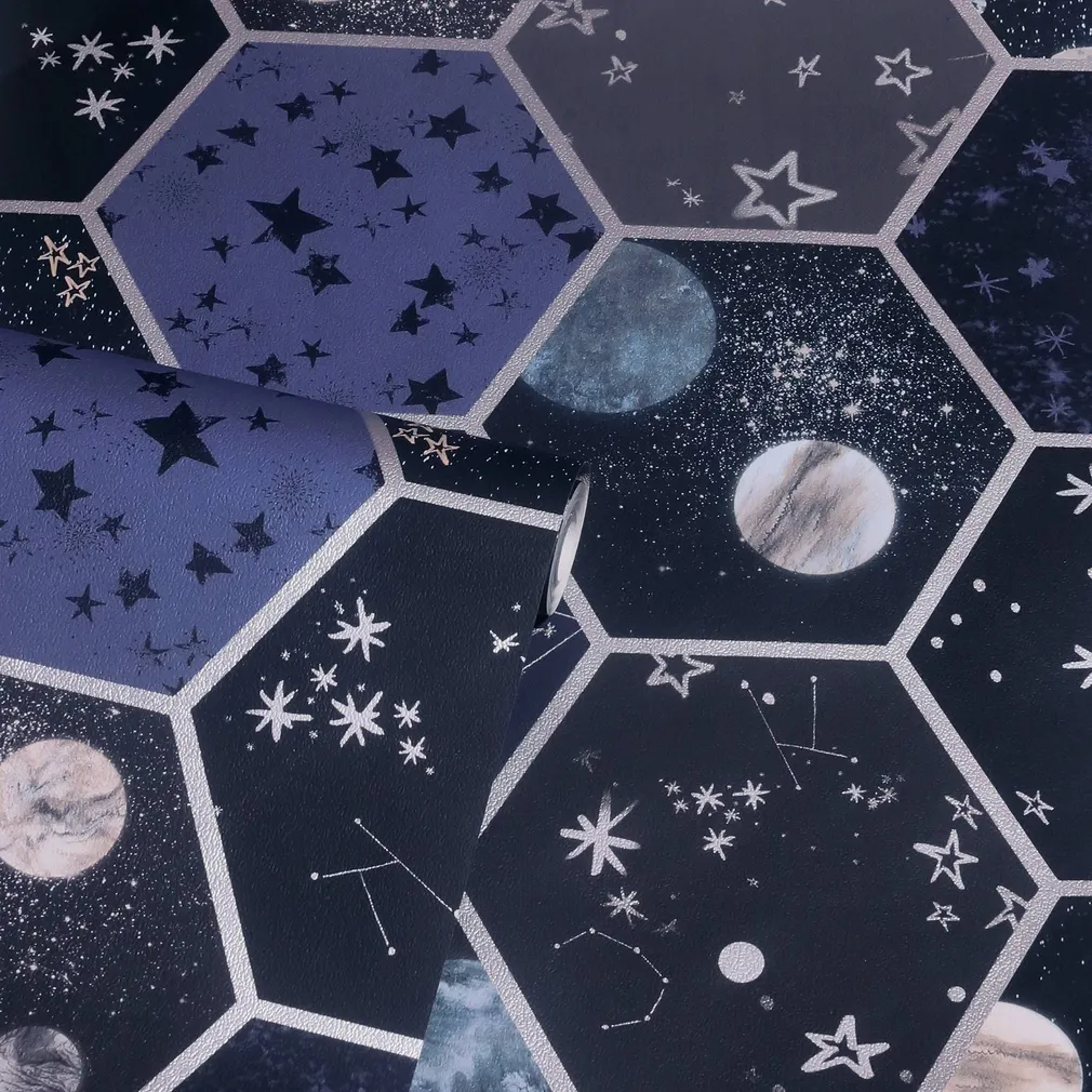 TAPEET ARTHOUSE SPACE HEX MULTI PIMEDAS HELENDAV