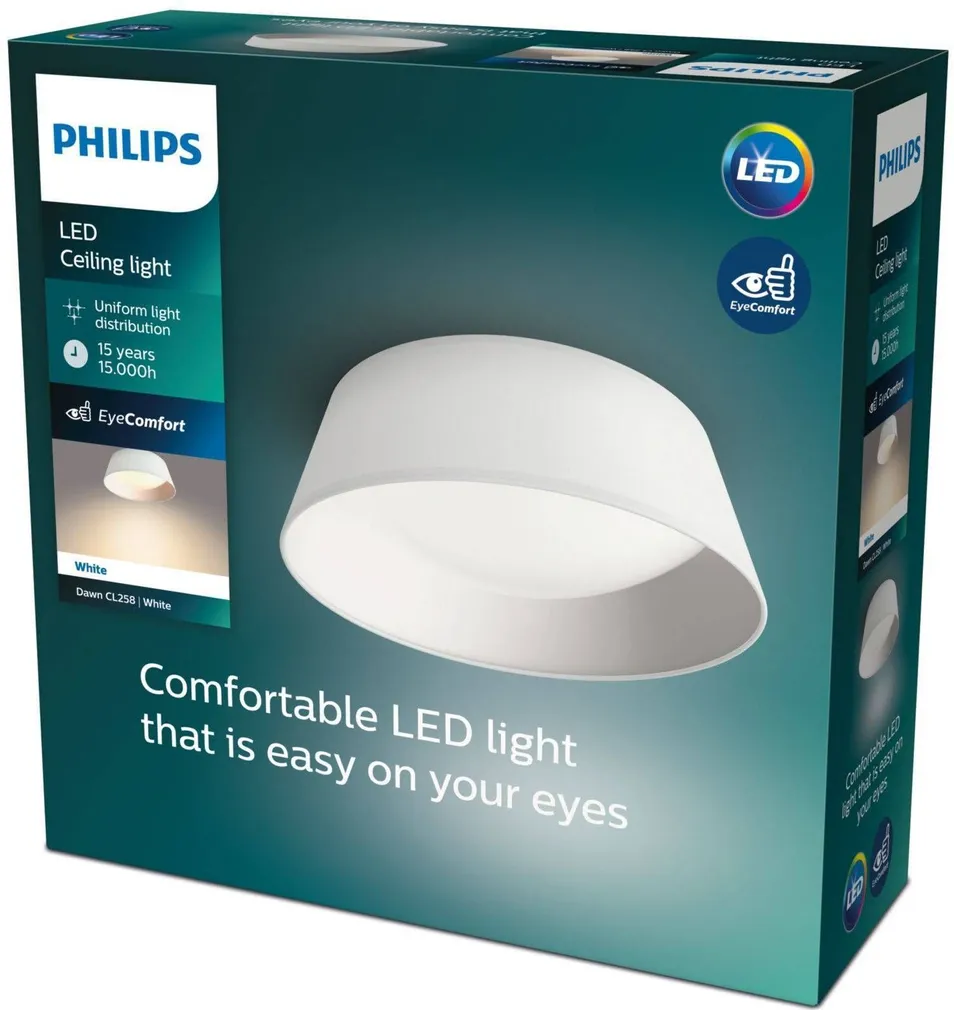 DAWN LAEVALGUSTI PHILIPS 14W 3000K VALGE