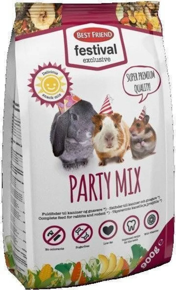 LEMMIKLOOMA BEST FRIEND NÄRILISTE TÄISSÖÖT FESTIVAL PARTY MIX 900G