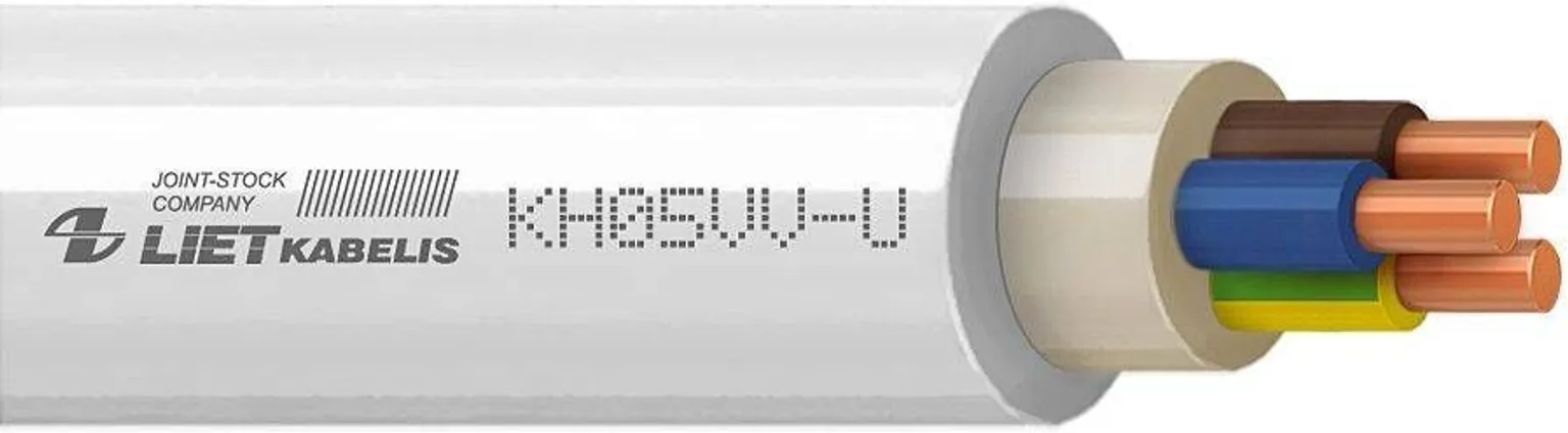 KAABEL LIETKABELIS KH05VV-U 3G4 5M