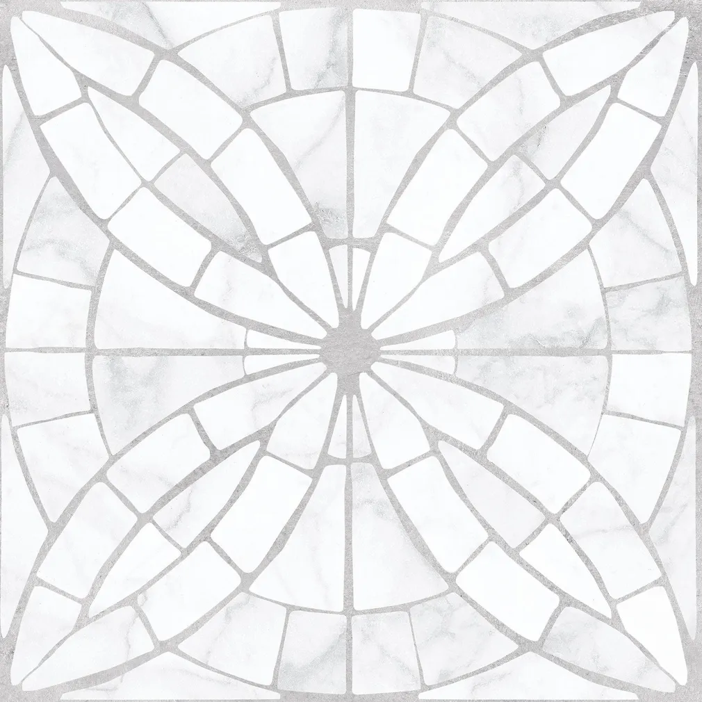 PÕRANDAPLAAT GOLDEN TILE MOSAIC WHITE FLOWER 30X30CM 1,35M² PAKIS