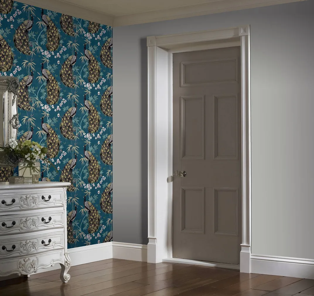 TAPEET ARTHOUSE OPULENT PEACOCK TEAL & GOLD