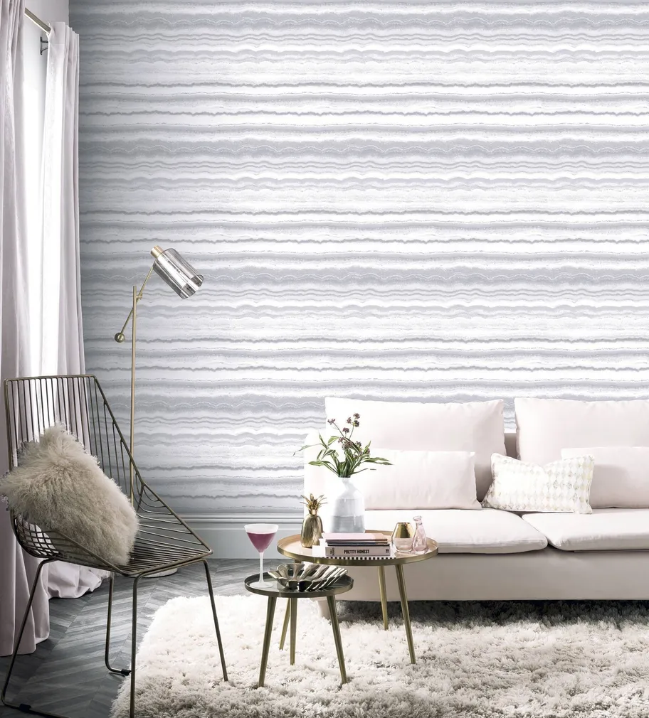 TAPEET ARTHOUSE MINERAL WHITE & SILVER