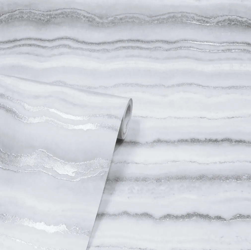 TAPEET ARTHOUSE MINERAL WHITE & SILVER