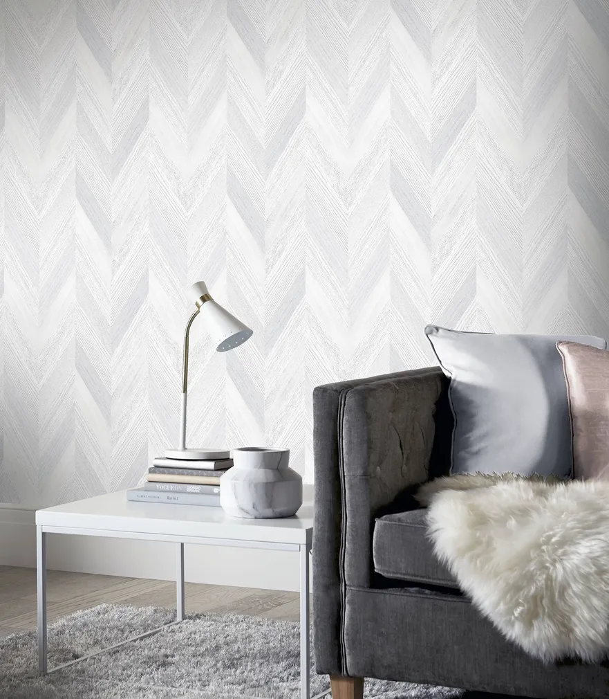 TAPEET ARTHOUSE CHEVRON WOOD NEUTRAL