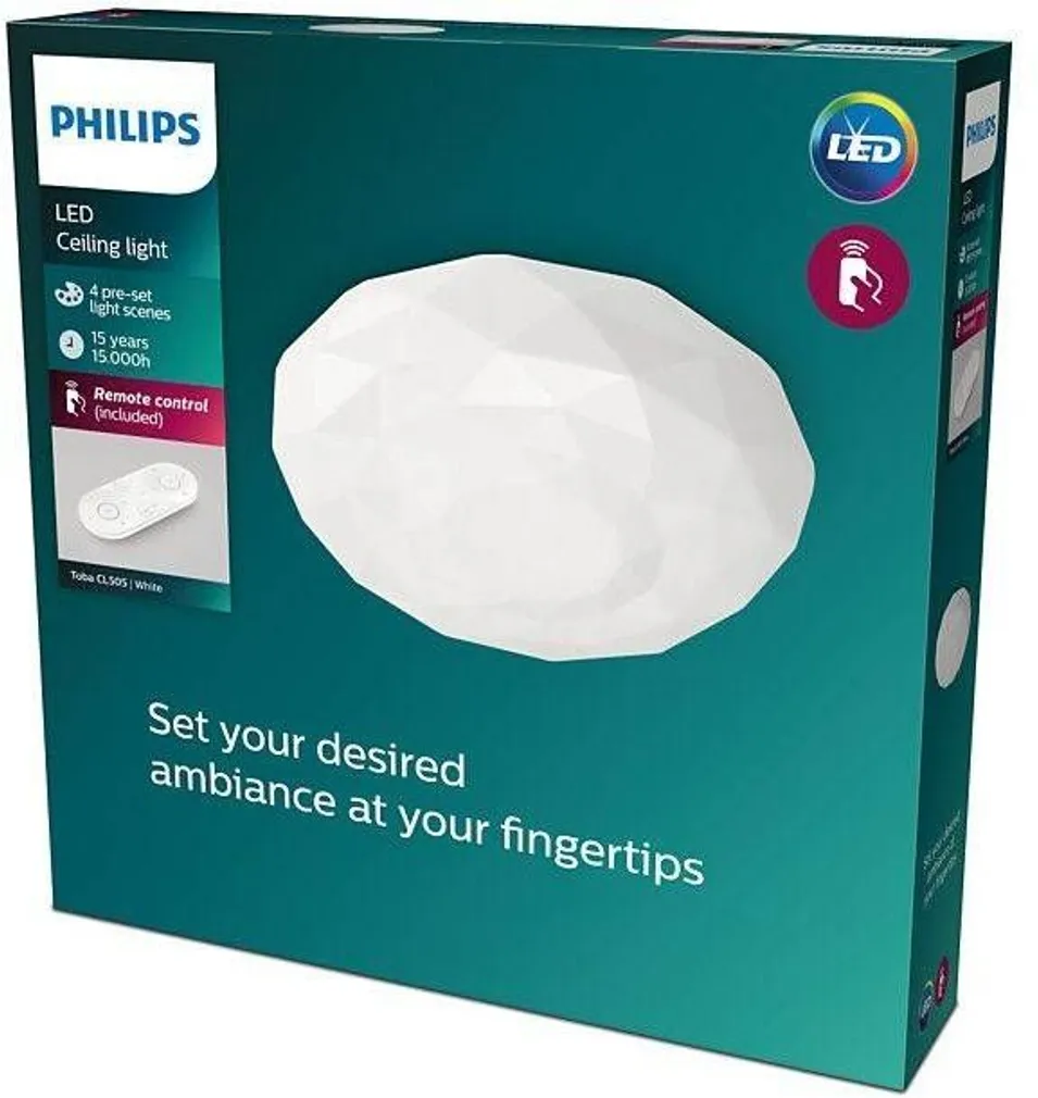 PLAFOON PHILIPS TOBA 23W 2700-6500K JUHTMEVABA PULDIGA