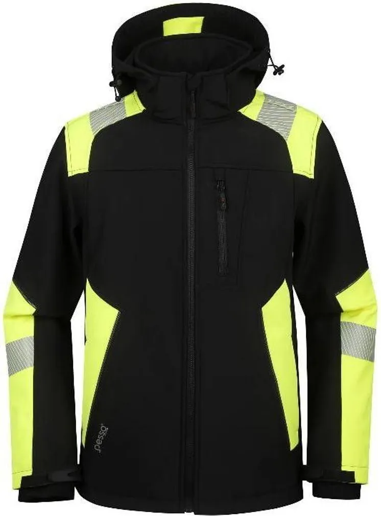 TÖÖJOPE PESSO SOFTSHELL ASTRA HV MUST/KOLLANE XL