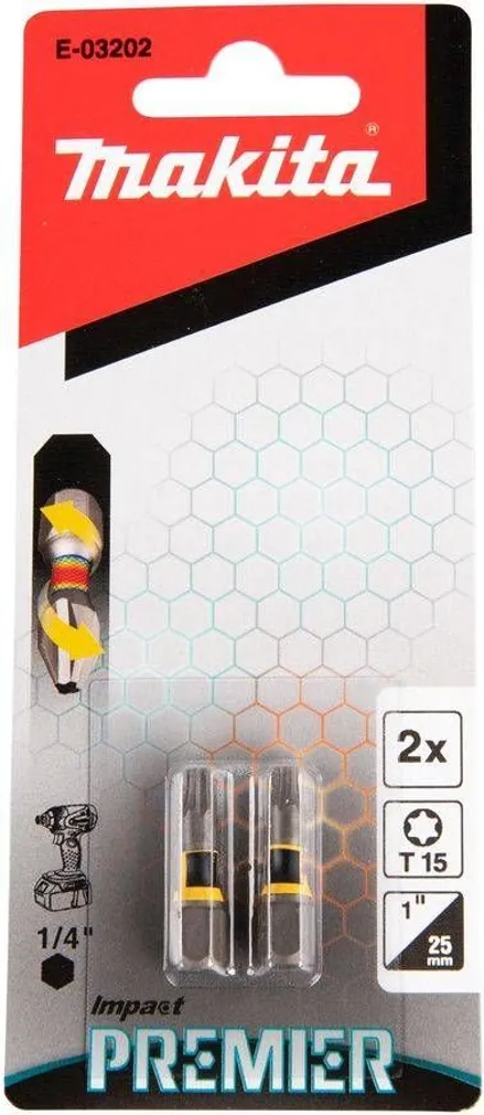OTSIK MAKITA TORSION T15 25MM, 2TK