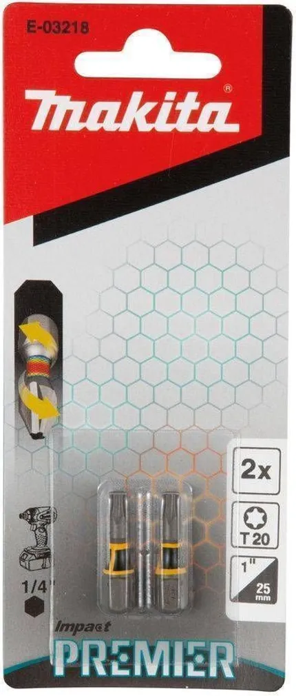 OTSIK MAKITA TORSION T20 25MM, 2TK