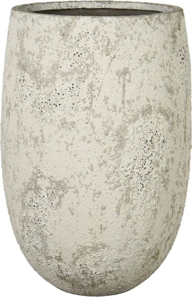ÜMBRISPOTT OYSTER CONCRETE 50X50X75CM, ANTIIKVALGE