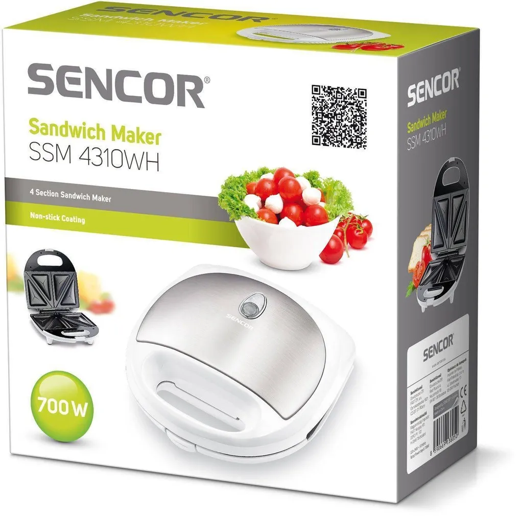 VÕILEIVAGRILL SENCOR SSM4310WH VALGE