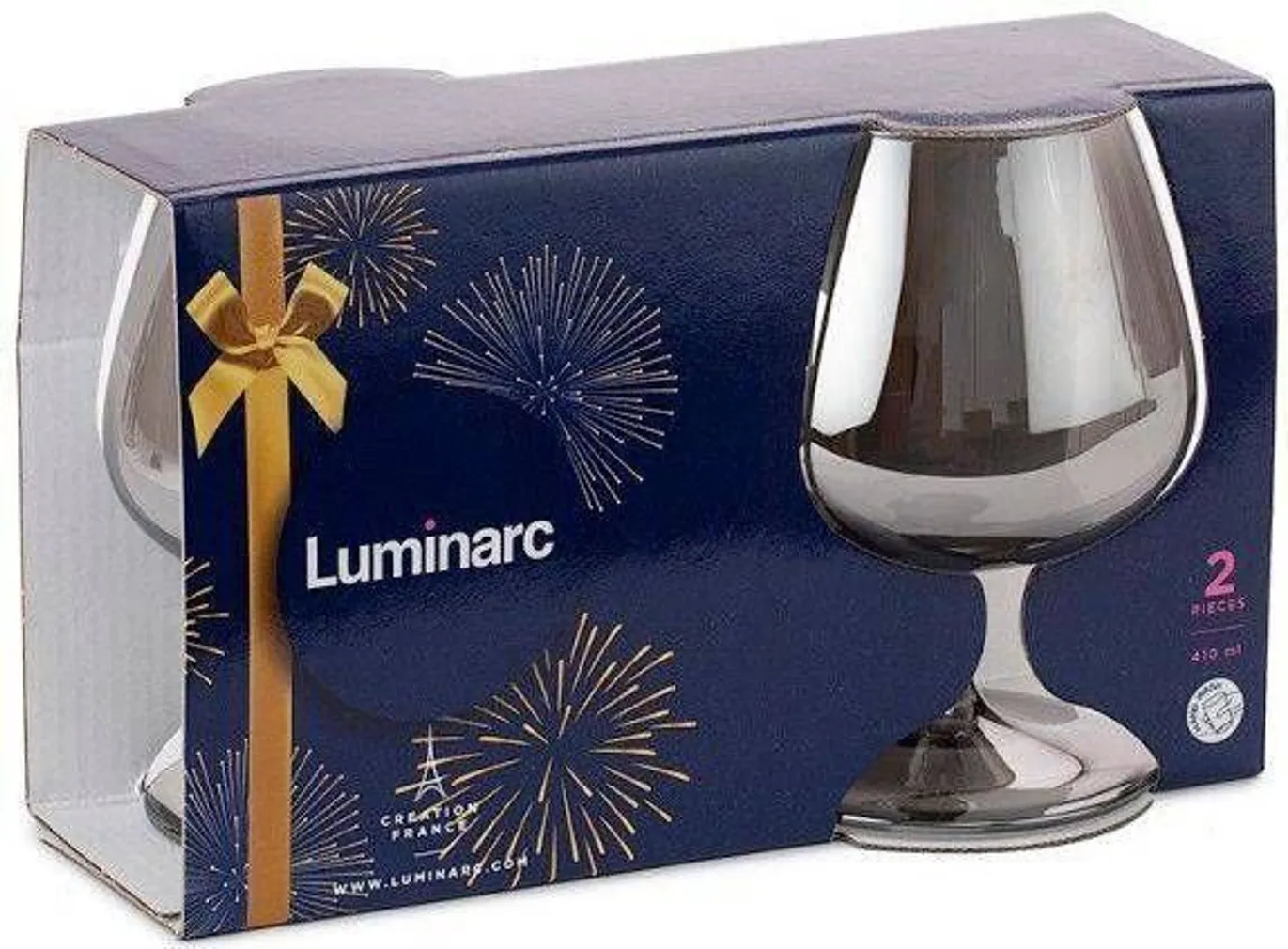 KONJAKIPOKAAL LUMINARC SHINY GRAPHIT 41CL 2TK PAKIS