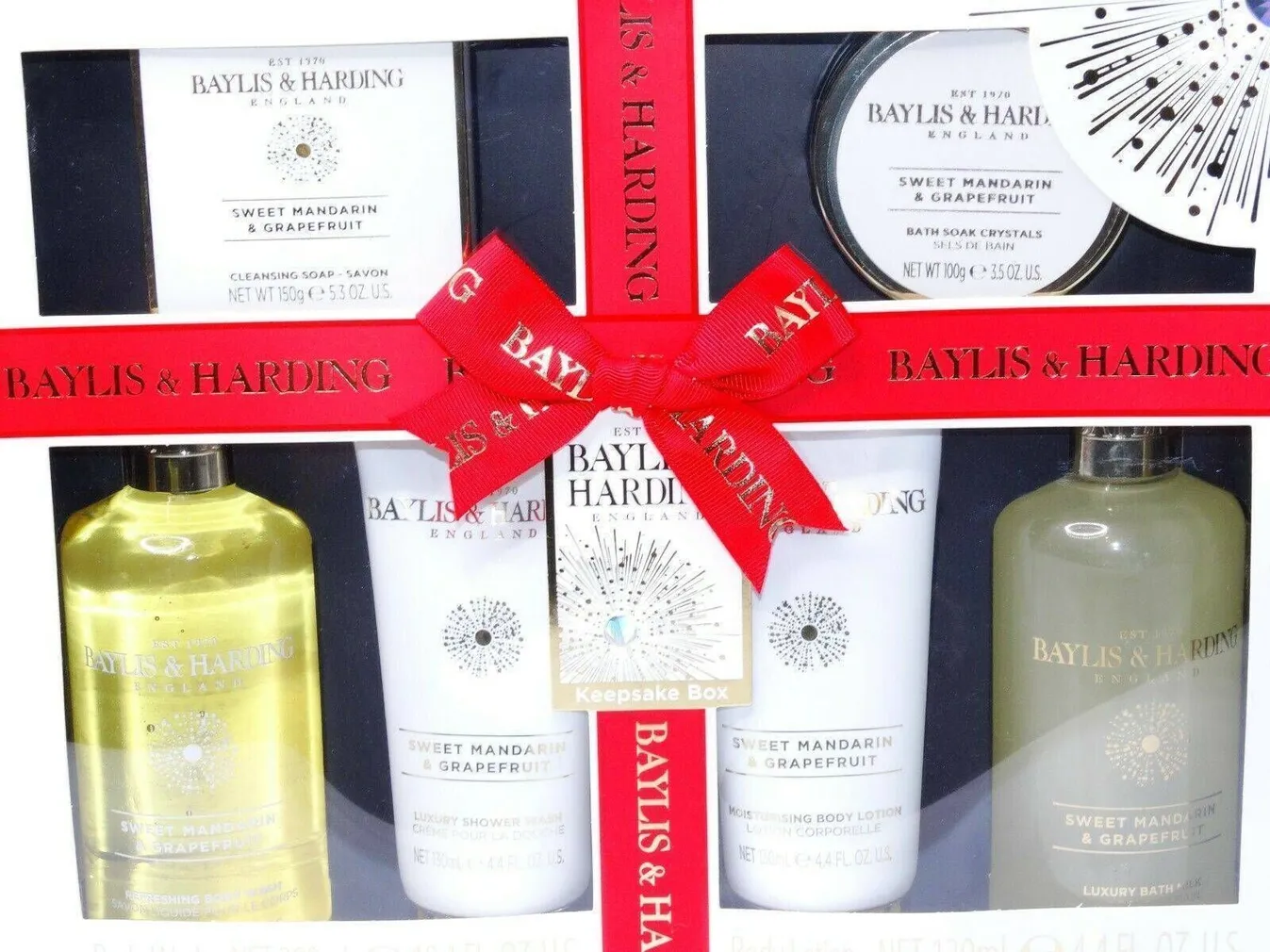 KINKEKOMPLEKT BAYLIS&HARDING SWEET MANDARIN & GRAPEFRUIT 6-OSALINE