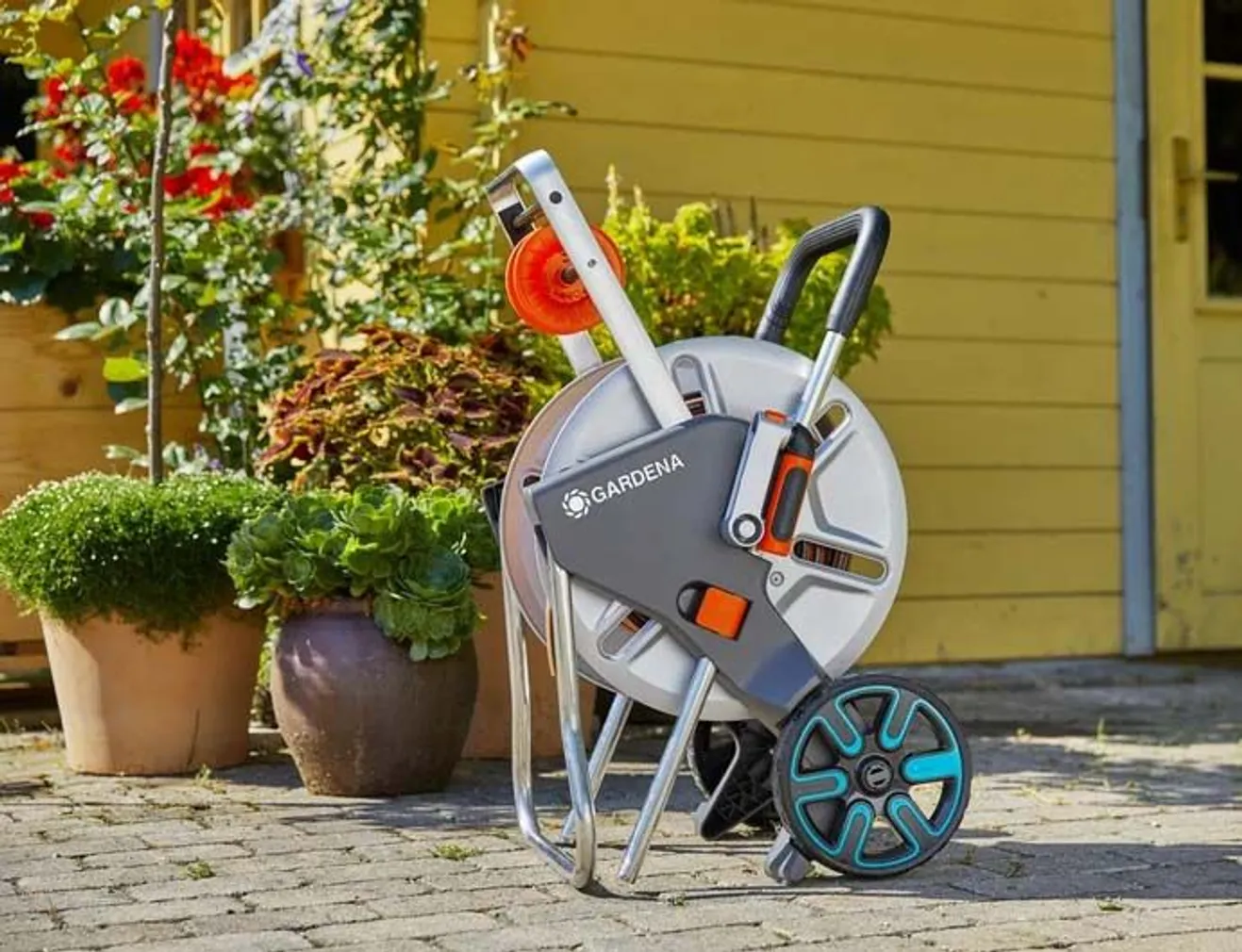 VOOLIKUKÄRU GARDENA CLEVERROLL M EASY METALLIST 25M