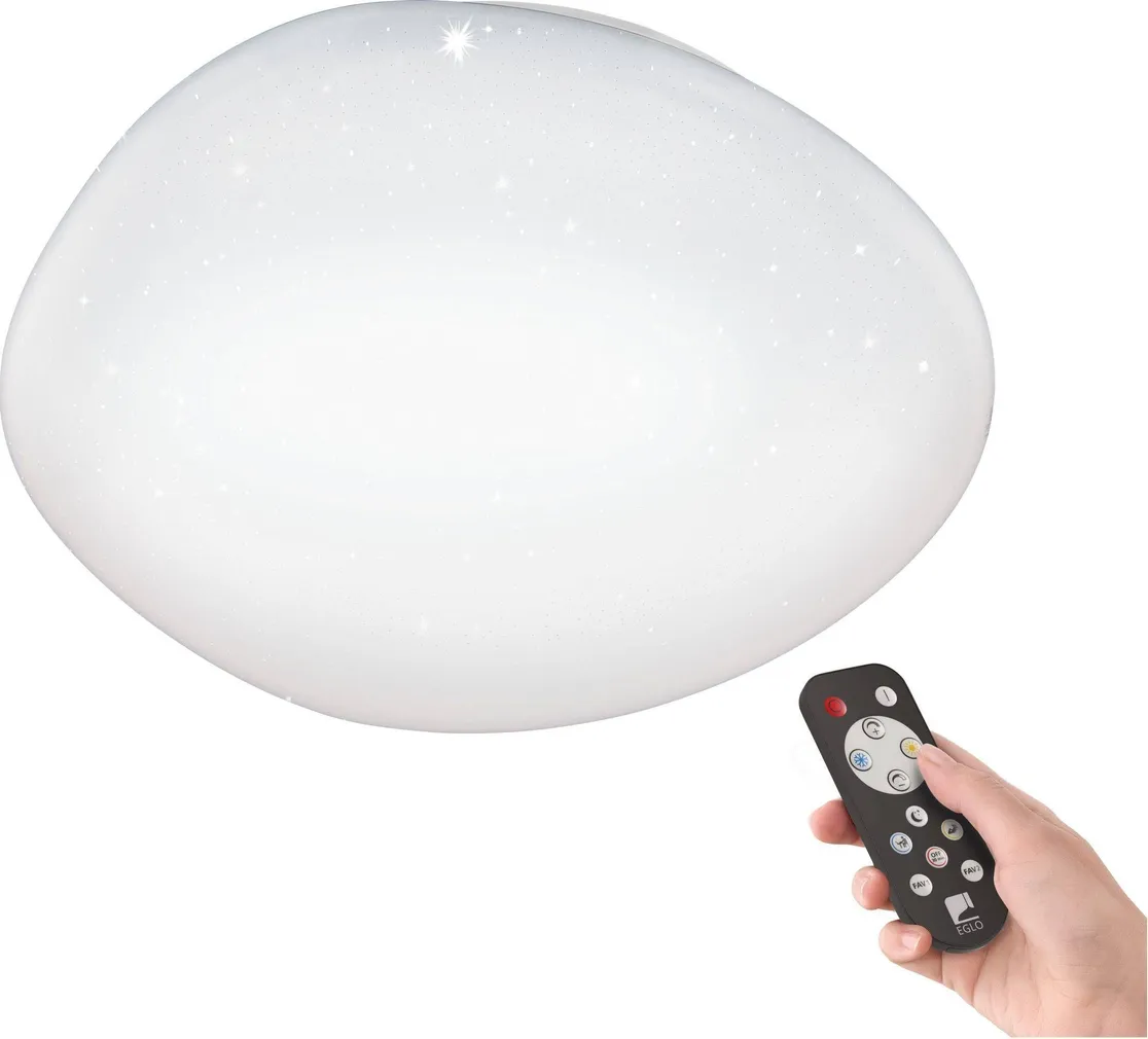 LAELAMP EGLO SILERAS-A LED 36W 3300LM VALGE KRISTALLIDEGA D600