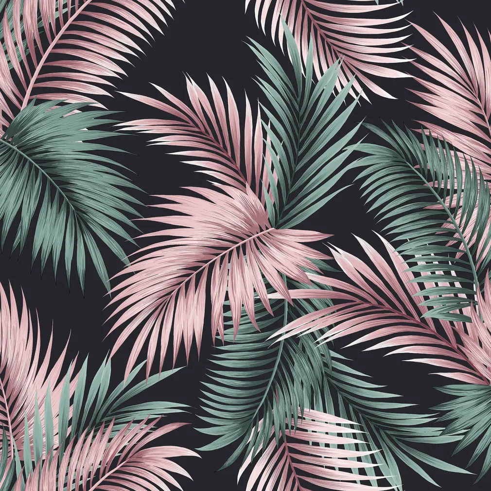 TAPEET ARTHOUSE TWILIGHT TROPIC BLACK & GREEN