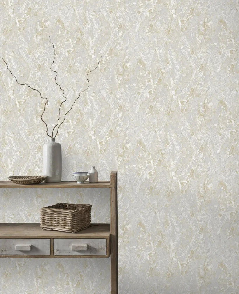 TAPEET ARTHOUSE MARBLE PATINA SOFT GOLD