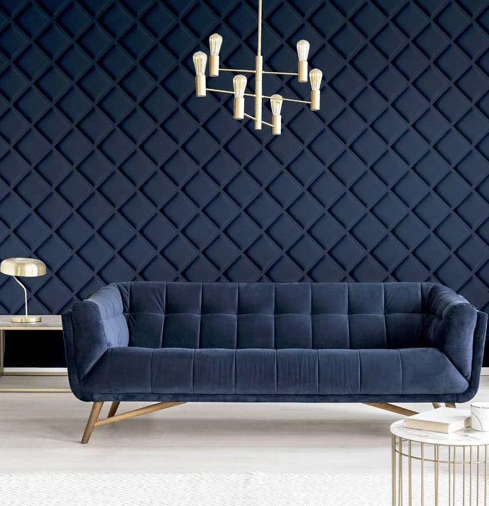 TAPEET ARTHOUSE WOOD TRELLIS NAVY