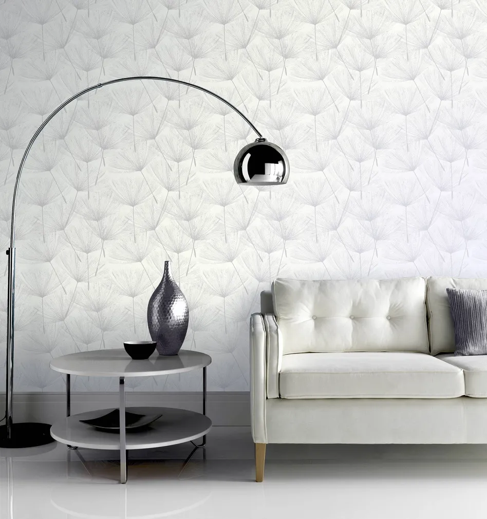 TAPEET ARTHOUSE HARMONY DANDELION WHITE/SILVER