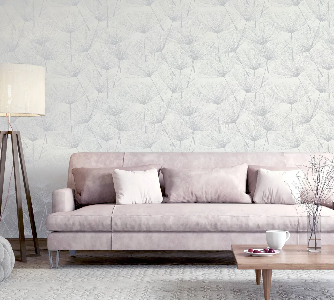TAPEET ARTHOUSE HARMONY DANDELION WHITE/SILVER