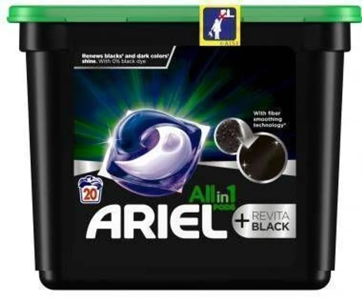 PESUKAPSLID ARIEL BLACK 20TK PAKIS