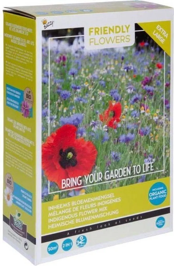 LILLESEEMNESEGU BUZZY ORGANIC 'NATIVE FLOWERS' 50M2 1,88KG