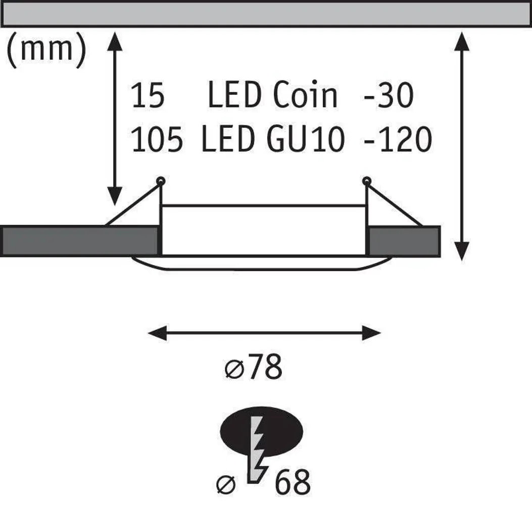 ALLVALGUSTI PAULMANN KOMPLEKT CHOOSE 3X10W LED IP44 METALL