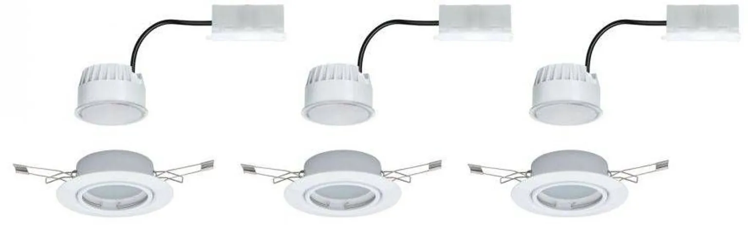 ALLVALGUSTI PAULMANN BASE COIN 5W 370LM 3000K SUUNATAV VALGE 3TK PAKIS