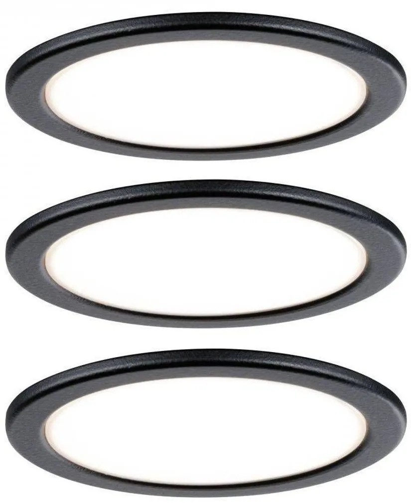 MÖÖBLIVALGUSTI PAULMANN PUKK 3,5W LED 210LM 65MM MUST 3TK PAKIS