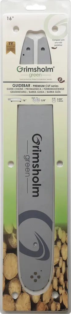 JUHTPLAAT GRIMSHOLM PREMIUM CUT 16" 3/8" 0,050" 1,3MM
