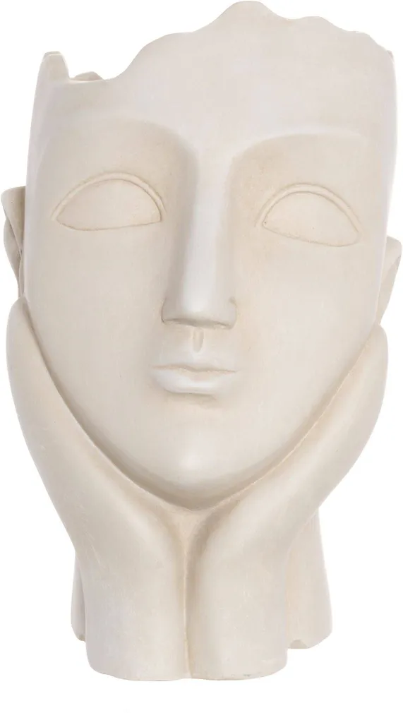 VÄLIS ÜMBRISPOTT 4LIVING FACE 27X21X34,5CM, BEEŽ