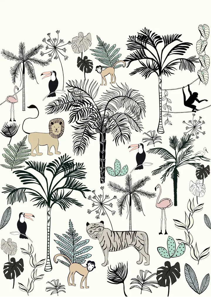 DIGITAPEET RASCH ONSZELF STORIES 200X280CM R842173