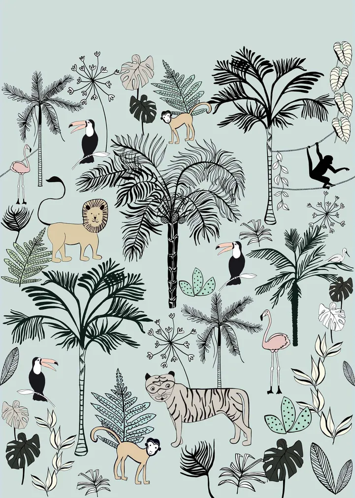 DIGITAPEET RASCH ONSZELF STORIES 200X280CM R842197