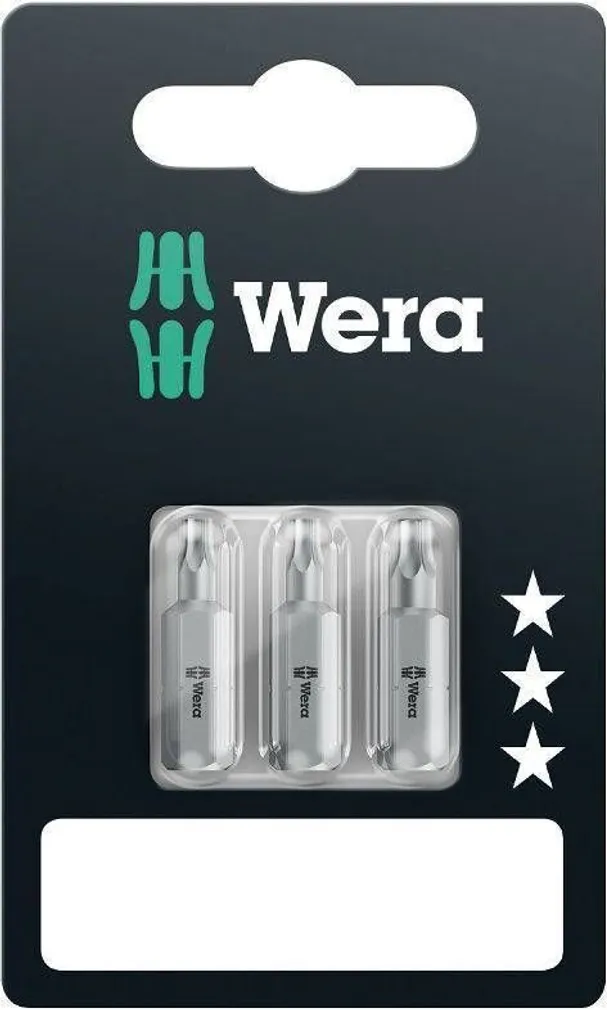 OTSIK WERA STANDARD TORX T10 + T15 + T25 X 25MM