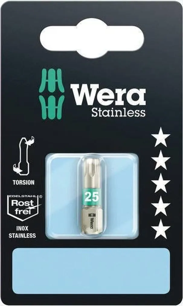OTSIK WERA TORSION ROOSTEVABA T25 X 25MM