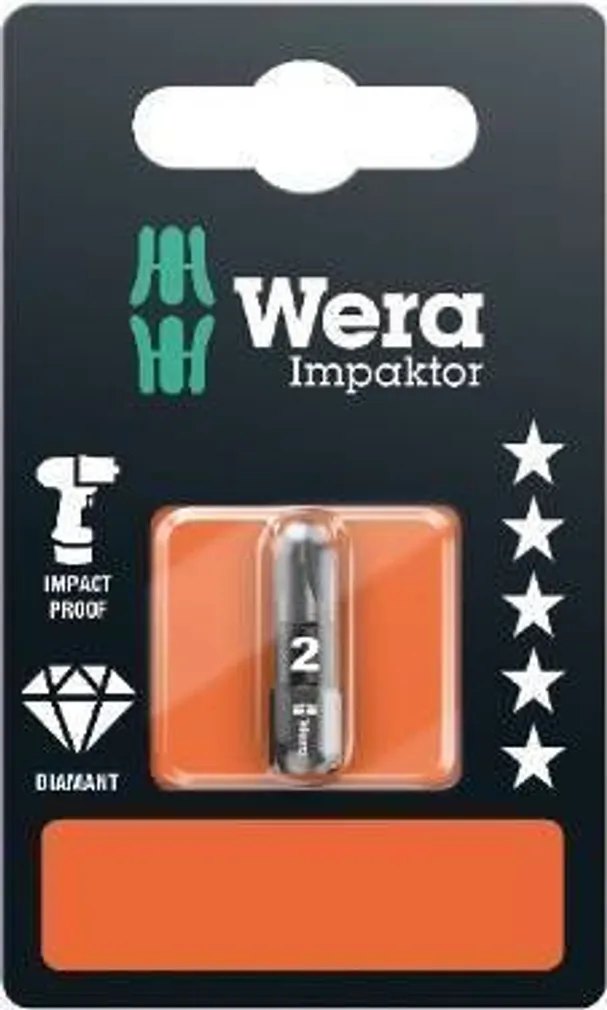 OTSIK WERA IMPAKTOR PZ2 X 25MM