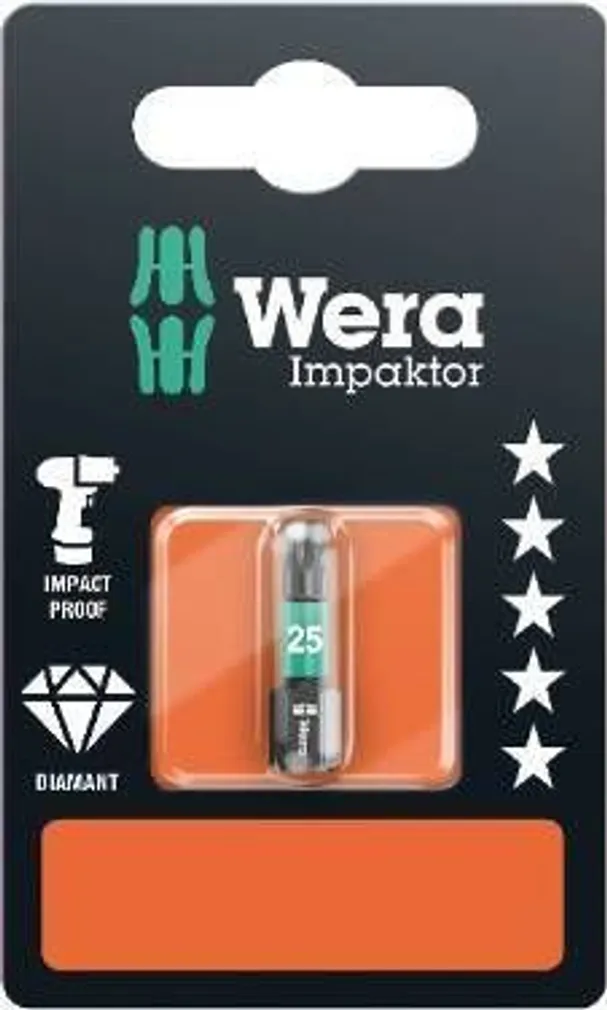 OTSIK WERA IMPAKTOR T25 X 25MM