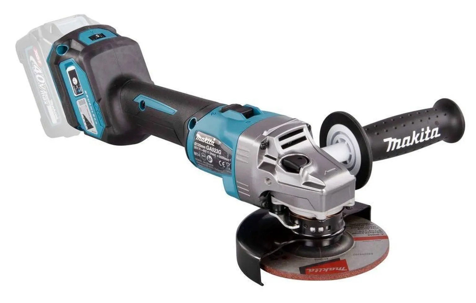 AKUNURKLIHVIJA MAKITA GA023GZ 40V MAX XGT 125MM AKU JA LAADIJATA