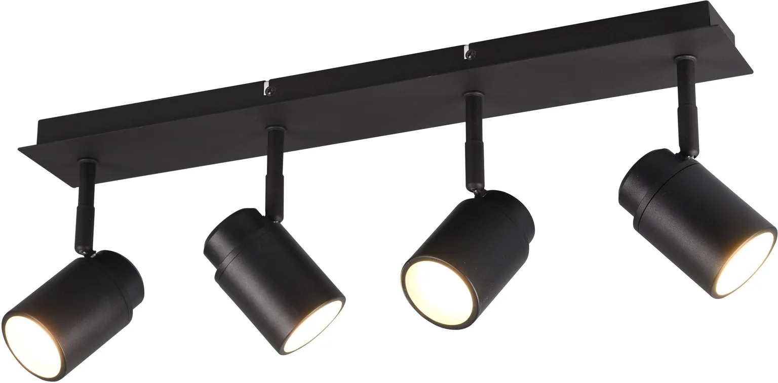 VANNITOAVALGUSTI TRIO ANGELO 4X5W LED GU10 MUST