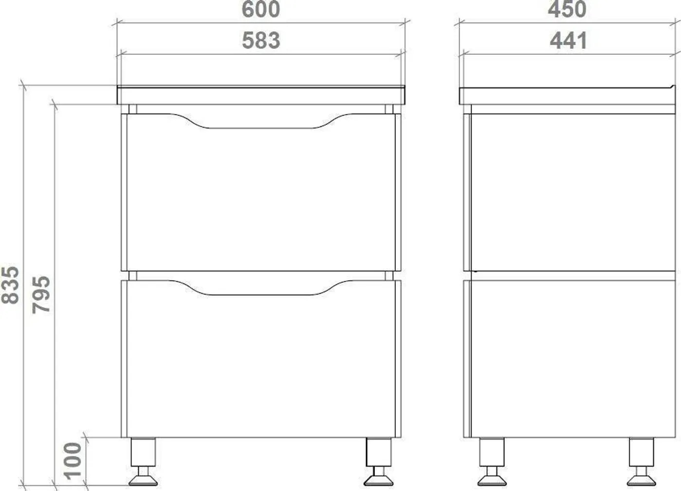 VALAMUKAPP MIRATER SACRAMENTO 60X45X84CM VALAMUGA VALGE