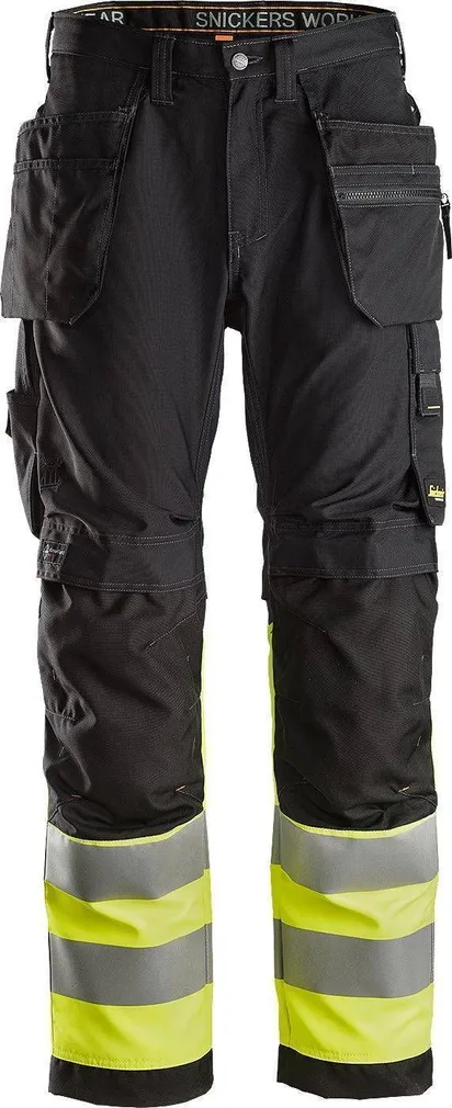 TÖÖPÜKSID SNICKERS ALLROUNDWORK HI VIS RIPPTASKUTEGA 54