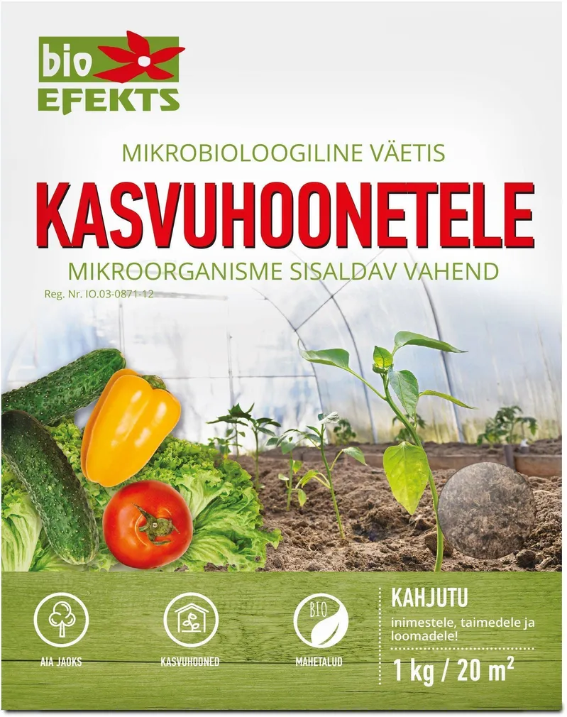 MIKROBIOLOOGILINE VÄETIS BIOEFEKTS KASVUHOONETES KASUTAMISEKS 1KG