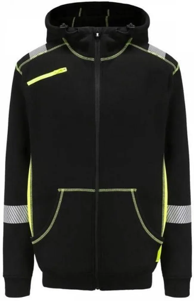DRESSIPLUUS PESSO KÕRGNÄHTAV JERSEY_HV MUST/KOLLANE XXL