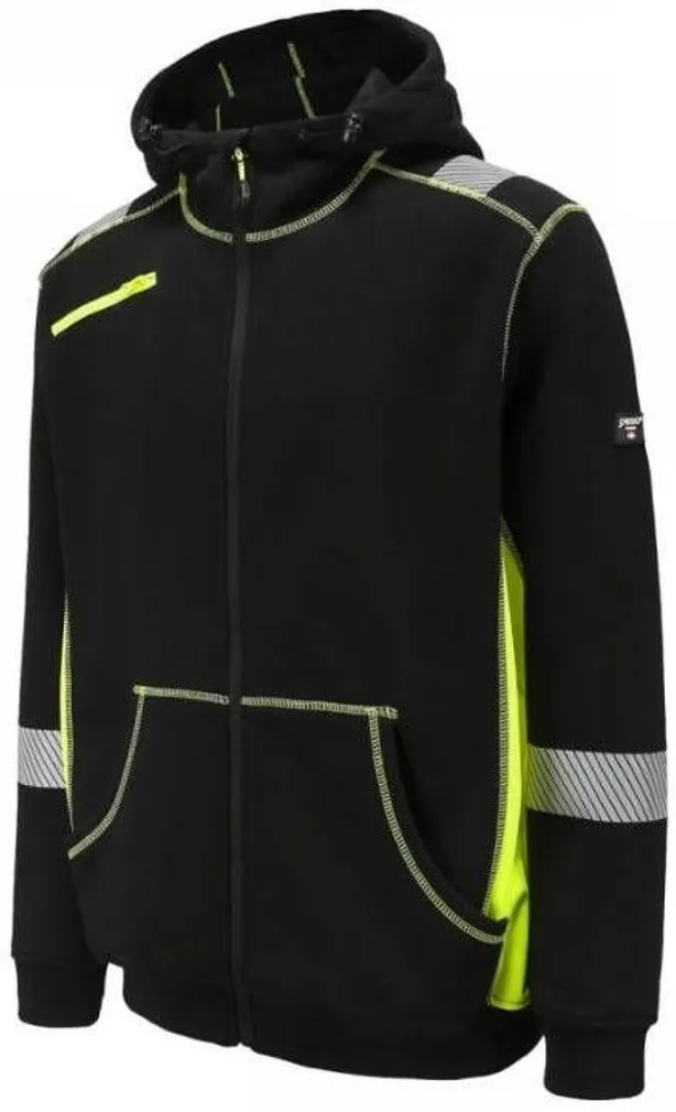 DRESSIPLUUS PESSO KÕRGNÄHTAV JERSEY_HV MUST/KOLLANE XXL
