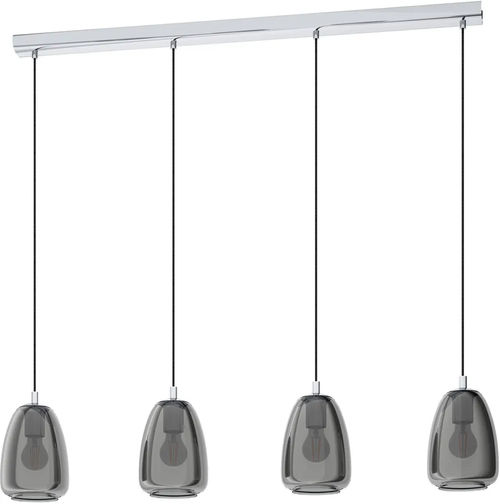 LAELAMP EGLO ALOBRASE 4X40W E27 KROOM/LÄBIPAISTEV MUT